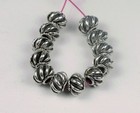 12 Antique Silver Pewter Melon Space 7x5mm Beads 