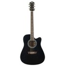 Washburn Wa90cetb Dreadnought Acoustic Electric Guitar  Trans Black