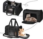 Pet Carrier Soft Sided Large Cat   Dog Travel Bag Comfort Case Airline Approved