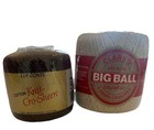 Lot Of 2 Crochet Thread Cotton Clarks Big Ball 400yd J p Coat 150yrd Brown Cream