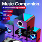 Bluetooth Usb Powered Stereo Multimedia Speaker System   Subwoofer Led Light Aux