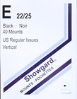 Stamp Mounts Black Background Precut Size E 22 X 25mm 40 Mounts
