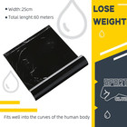 Gersoniel 1 Roll 60 Meters Black Osmotic Plastic Body Wrap Workout And Sweat Enh