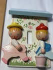 Vtg Irmi Jack   Jill Wood Light Switch Plate Cover Nursery Rhymes Handpainted