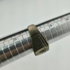 Wwii Poland    p    Signet Ring Brass Size 10 Heavy Wear Wartime Military Jewelry Bg