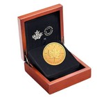 Canada 2021  200 The Classical Maple Leaf 2 Oz Pure Gold Coin Coa  1