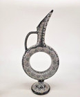 Rare Large Ring Hittite Wine Decanter And Glasses 60cm By Artist Ahmet Kahriman