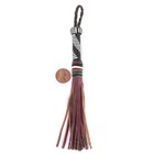 Authentic Tuareg Tassel Mali African Multicolor Leather Large Hole Handmade