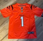 Jamarr Chase  1 Cincinnati Bengal Kid Jersey Orange Youth Medium Stitched Jersey