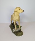 Heredities Resin Dog Figurine Golden Labrador Pjs179 1987 Vintage Stamped Vgc