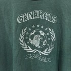 Vintage Generals Soccer Club  2 Jersey Shirt Dark Green Single Stitch 90s Tee