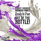 12 Color Metallic Ready To Pour Acrylic Pouring Paint Set High Flow 2oz Bottles