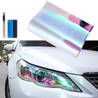 Extra-wide Headlight Taillight Vinyl Tint Wrap 16 Inch X Chameleon Transparent