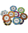 500pcs 14g Monte Carlo Poker Club Poker Chips Bulk - Choose Denominations 