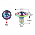 Titanium Bolts M6x10 15 20mm T30 Torx Head Screw Bike Fasteners 2 6pc