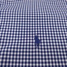  125 Polo Ralph Lauren Blue Gingham Stretch Poplin Dress Shirt Mens Xl - 17 5
