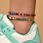 Fashion Woman Bohemian Ankle Bracelet Foot Chain Retro Color Weave Anklet 1918