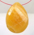 40x30mm Natural Honey Raw Jade Briolette Teardrop Pendant Bead
