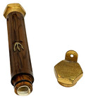 Vintage Jewish Door Post Mezuzah                     W Klaf Shin Judaism Israel Hebrew