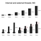 600pcs M3 Nylon Hex Spacer Standoffs Screws Nuts Assortment Kit For Pcb