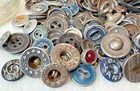 Large Lot Of Vintage And Antique Metal Buttons Many Big Yank Overall And Others