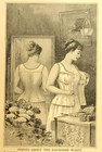 1894 Corset Equipoise Advertisement Women Dressing Mirror Antique Print Ad
