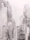 32   Inch  X  24  Inch Charcoal Drawing Of City  poster Size  By A  Avila 
