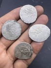 Sale Collection Of 4 Rare Ancient Old Islamic Solid Sliver Rare Antique Coins