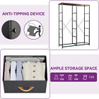 Taus Dresser 10 Drawer Bedroom Furniture Storage Chest Organizer Gray Farbic