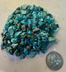 Old Bell Trading Post Small Crushed Blue Turquoise Natural     100 Grams  Usa     