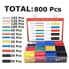 Heat Shrink Tubing 800 Pcs 2 1 Electrical Wire Wrap Insulation Sleeve 11 Sizes