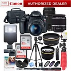 Canon Eos Rebel T7 Dslr Camera W 18-55mm Is Ii   75-300mm Iii Double Zoom Bundle