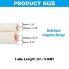 1 4  3 8  Pipe Insulation Foam Tube Heat Preservation Tubing 9 84ft