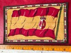 Spain Antique Tobacco Cigar Felt Flag World History 1890s Silks Stripes Crest