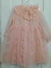 Little Girl Size 5 Shoulder Tie Tulle Pink Tutu Princess Twirl Party Dress E6