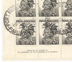 Papua New Guinea Second Class Air Mail Cover Oregon 1958 3 5d Black Papuan Block