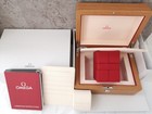 Omega Authentic Wooden Watch Box Case With Travel Red Cube Box Latest Model New