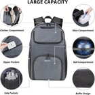 Bowling Backpack Single Ball Bag W  Shoe Compartment Padded Gray