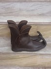 Medieval Leather Elf Boots Handmade Viking Larp Renaissance Ankle Boots 