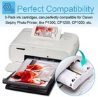 Canon Selphy Cp1300 Cp1200 4x6 108 Shts Color Ink Paper Set Kp-108in Lot