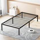 Full Size Metal Bed Frame Queen King Sturdy Steel Slat Support Metal Bedstead