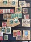 Germany - Two Big Pages Of Stamps On Pieces - Amazing Cancels And Classics 