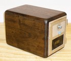 Vintage Post Office Box Door Bank gun Safe-size 2  grecian -walnut