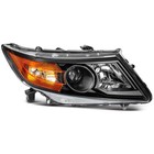 Headlight Pair For 2011-2017 Honda Odyssey Black Housing Clear Lens Ho2502142