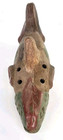 Vintage Terracotta Clay Folk Art Pottery  Ocarina Fish Flute Mexico Puerto Rico