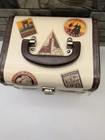Vintage Miniature Steamer Trunk Souvenir Box - Travel Stickers - London Midland