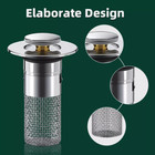 2 Pack Bathroom Sink Stopper Hair Catcher  Bathroom Pop Up Sink Drain Filter