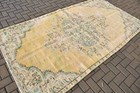 Vintage Rug  4 8x8 7 Ft Large Rugs  Old Rug  Oushak Rug  Floor Rug  Turkish Rug
