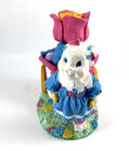 Clover Hill Julies Journey Hand Painted Figurine Easter Lady Bunny With Cart