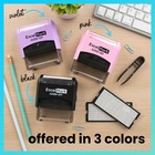Self-inking Diy Custom Rubber Stamp Kit - Personalized Stamper For Business Or H